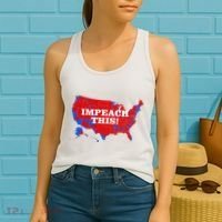 Trump's Impeachment Map Impeach This! Women's Tank Top thumb 2