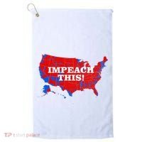 Trump's Impeachment Map Impeach This! Golf Towel thumb 0