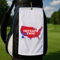 Trump's Impeachment Map Impeach This! Golf Towel thumb 2