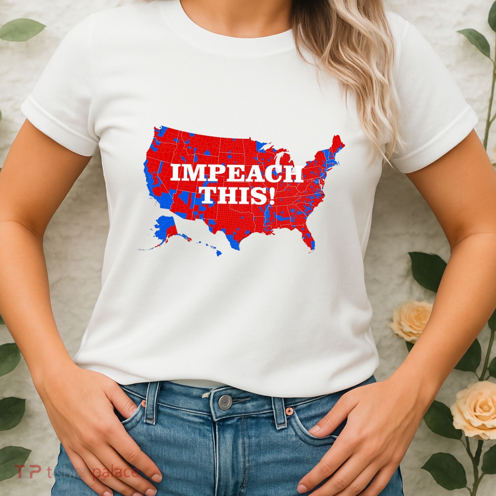 Trump's Impeachment Map Impeach This! Women's T-Shirt