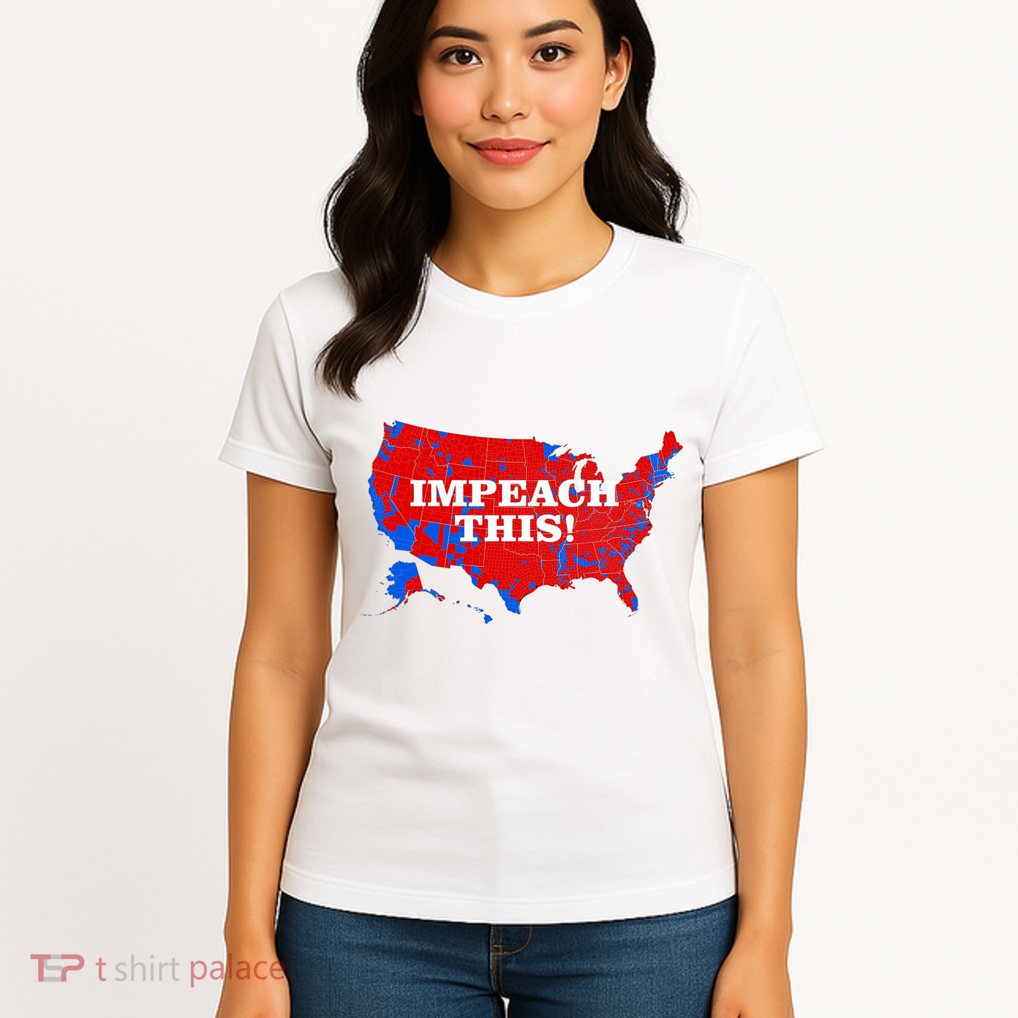 Trump's Impeachment Map Impeach This! Women's T-Shirt