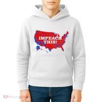 Trump's Impeachment Map Impeach This! Kids Hoodie thumb 4