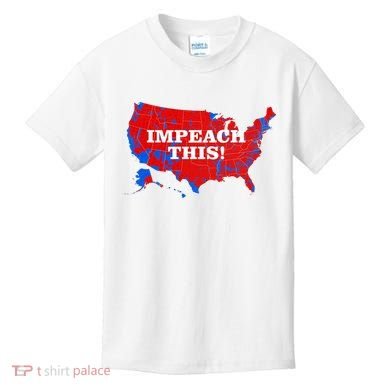 Trump's Impeachment Map Impeach This! Kids T-Shirt