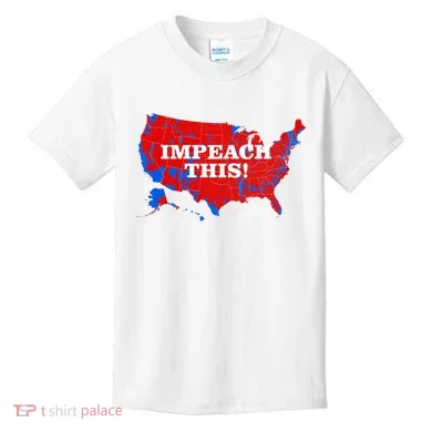 Trump's Impeachment Map Impeach This! Kids T-Shirt