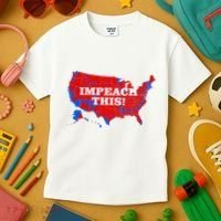 Trump's Impeachment Map Impeach This! Kids T-Shirt thumb 3