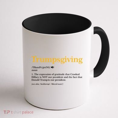 Trumpsgiving Being Thankful for Trump Thanksgiving Coffee Mug back