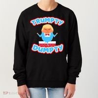 Trumpy Dumpty Funny Donald Trump Brick Wall Women's Sweatshirt thumb 0