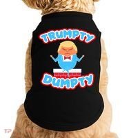 Trumpy Dumpty Funny Donald Trump Brick Wall Doggie Tank thumb 0