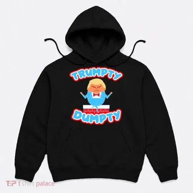 Trumpy Dumpty Funny Donald Trump Brick Wall Hoodie