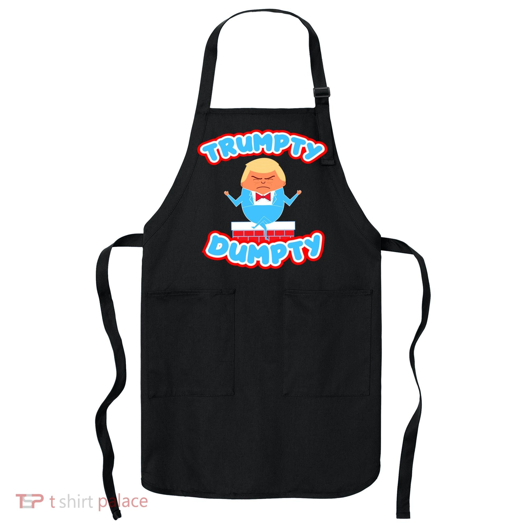 Trumpy Dumpty Funny Donald Trump Brick Wall Apron