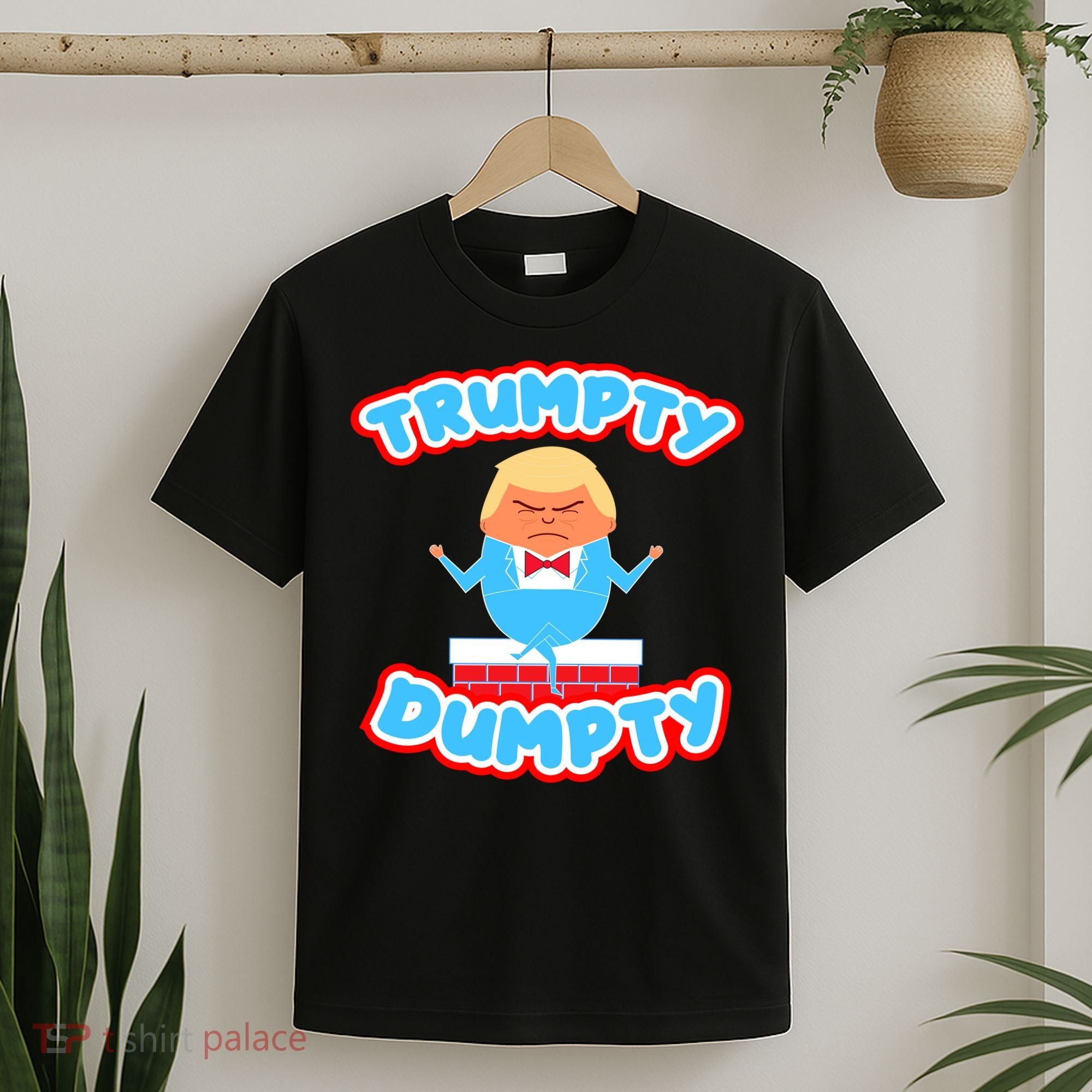 Trumpy Dumpty Funny Donald Trump Brick Wall T-Shirt