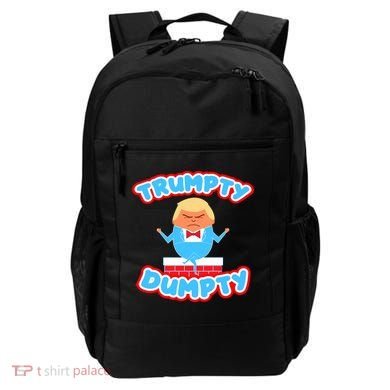 Trumpy Dumpty Funny Donald Trump Brick Wall Backpack