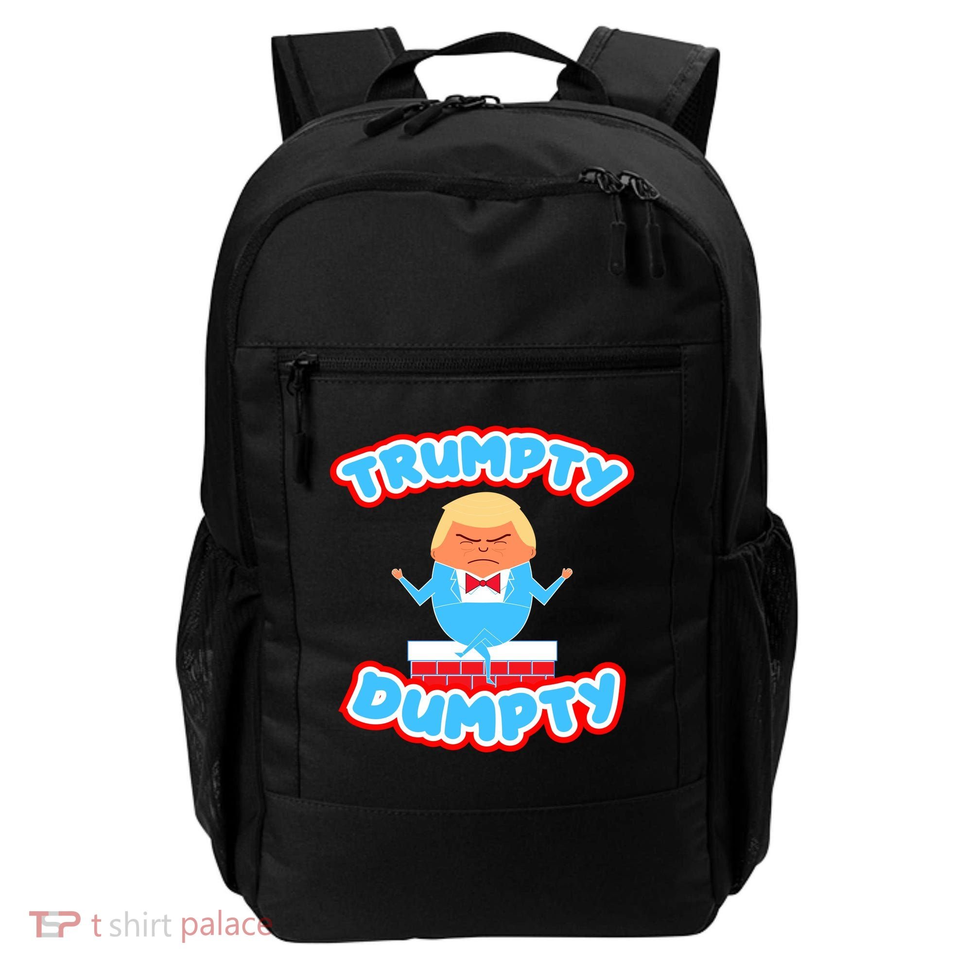 Trumpy Dumpty Funny Donald Trump Brick Wall Backpack