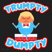 Trumpy Dumpty Funny Donald Trump Brick Wall Beanie thumb 2