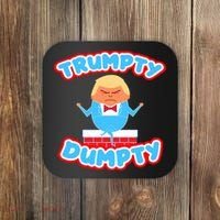 Trumpy Dumpty Funny Donald Trump Brick Wall Coaster thumb 0