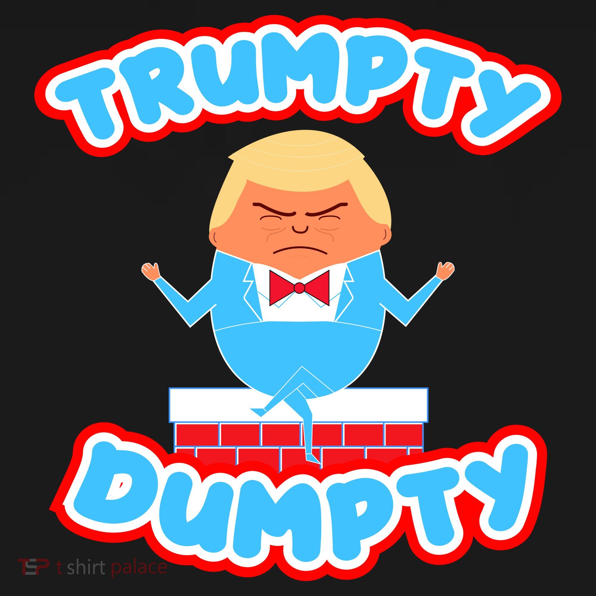 Trumpy Dumpty Funny Donald Trump Brick Wall Pajama Set