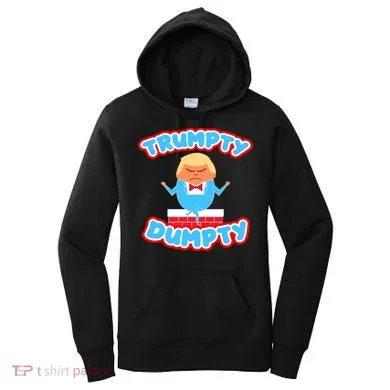 Trumpy Dumpty Funny Donald Trump Brick Wall Women's Hoodie