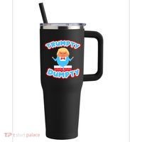 Trumpy Dumpty Funny Donald Trump Brick Wall 40oz Vacuum Insulated Stainless Steel Travel Tumbler thumb 0