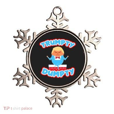 Trumpy Dumpty Funny Donald Trump Brick Wall Ornament