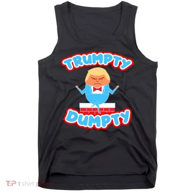 Trumpy Dumpty Funny Donald Trump Brick Wall Tank Top