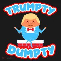 Trumpy Dumpty Funny Donald Trump Brick Wall Tank Top thumb 6