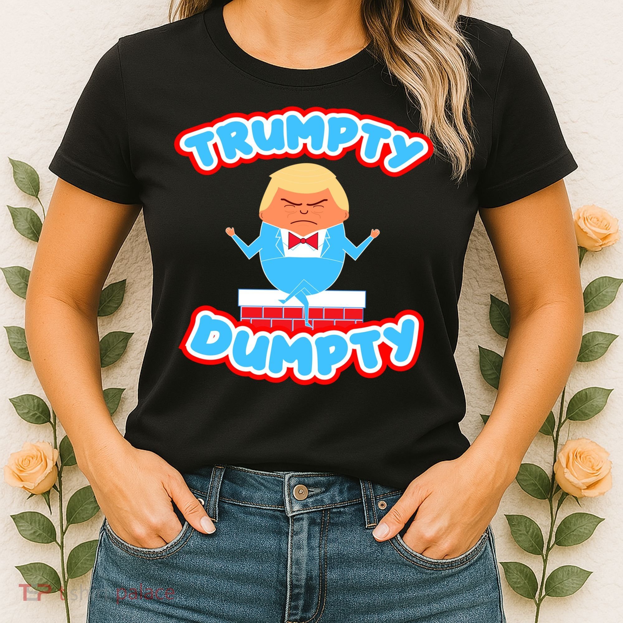 Trumpy Dumpty Funny Donald Trump Brick Wall Women's T-Shirt
