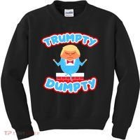 Trumpy Dumpty Funny Donald Trump Brick Wall Kids Sweatshirt thumb 0