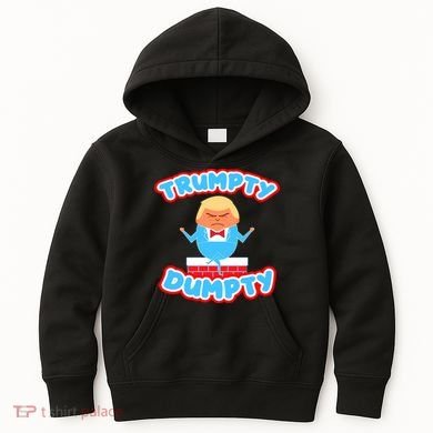 Trumpy Dumpty Funny Donald Trump Brick Wall Kids Hoodie