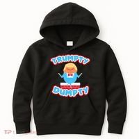 Trumpy Dumpty Funny Donald Trump Brick Wall Kids Hoodie thumb 0