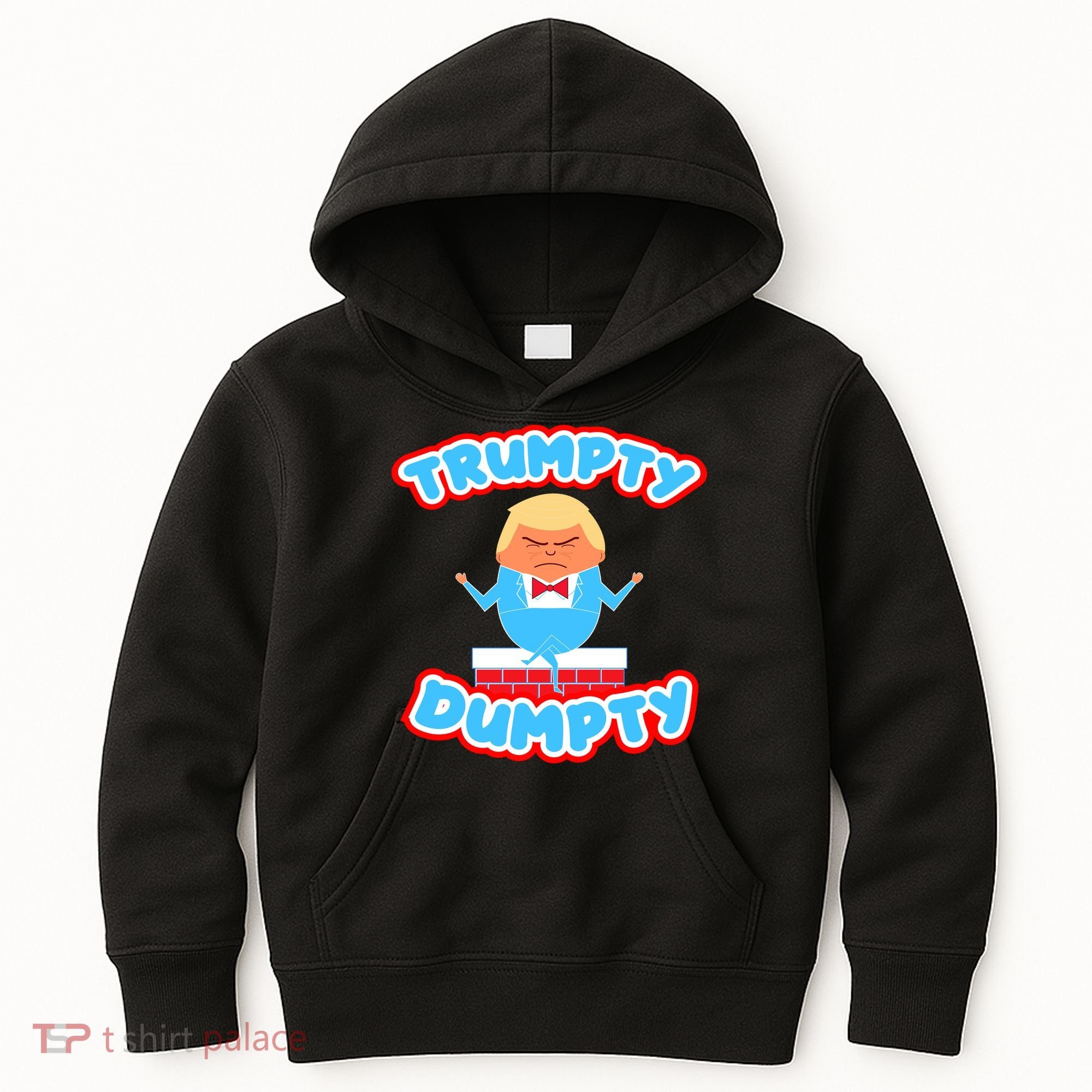 Trumpy Dumpty Funny Donald Trump Brick Wall Kids Hoodie
