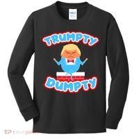 Trumpy Dumpty Funny Donald Trump Brick Wall Kids Long Sleeve Shirt thumb 0