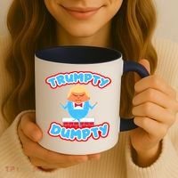 Trumpy Dumpty Funny Donald Trump Brick Wall Coffee Mug thumb 3