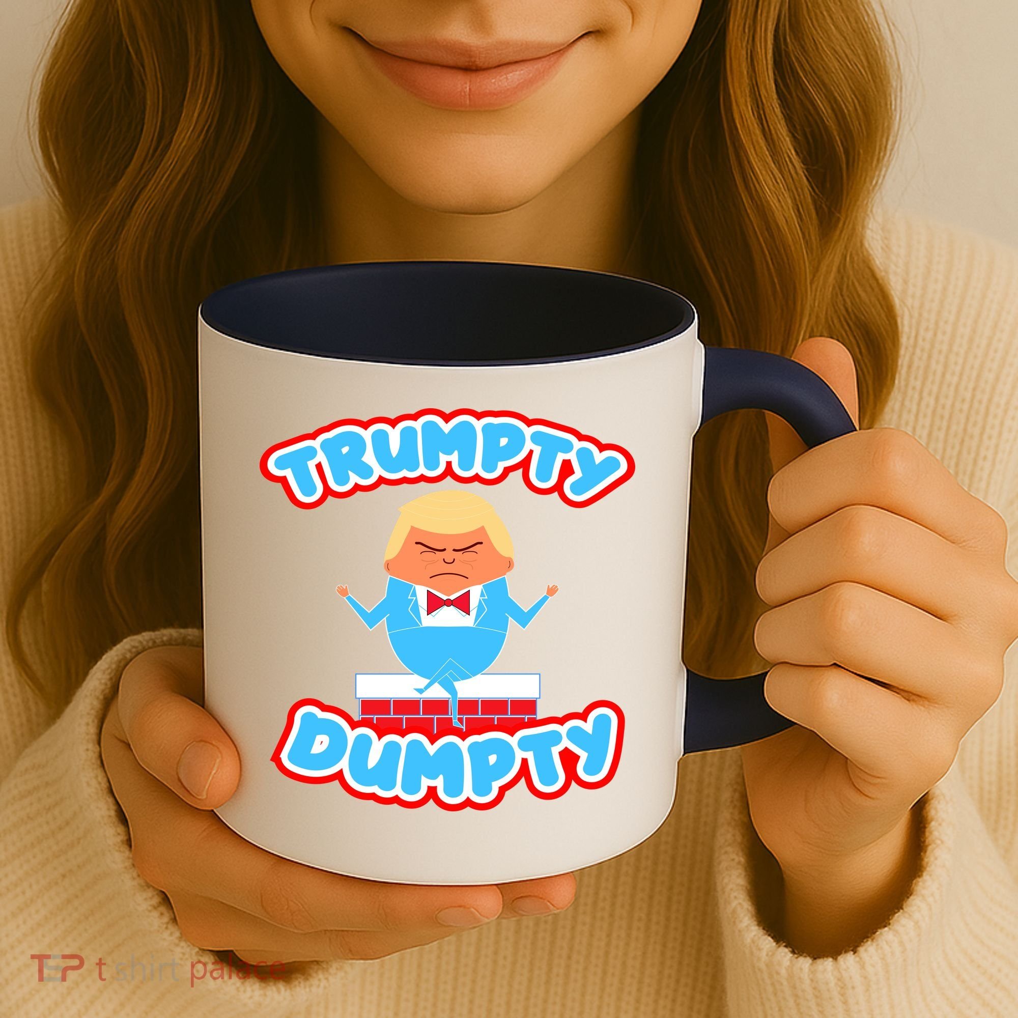 Trumpy Dumpty Funny Donald Trump Brick Wall Coffee Mug