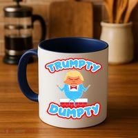 Trumpy Dumpty Funny Donald Trump Brick Wall Coffee Mug thumb 4