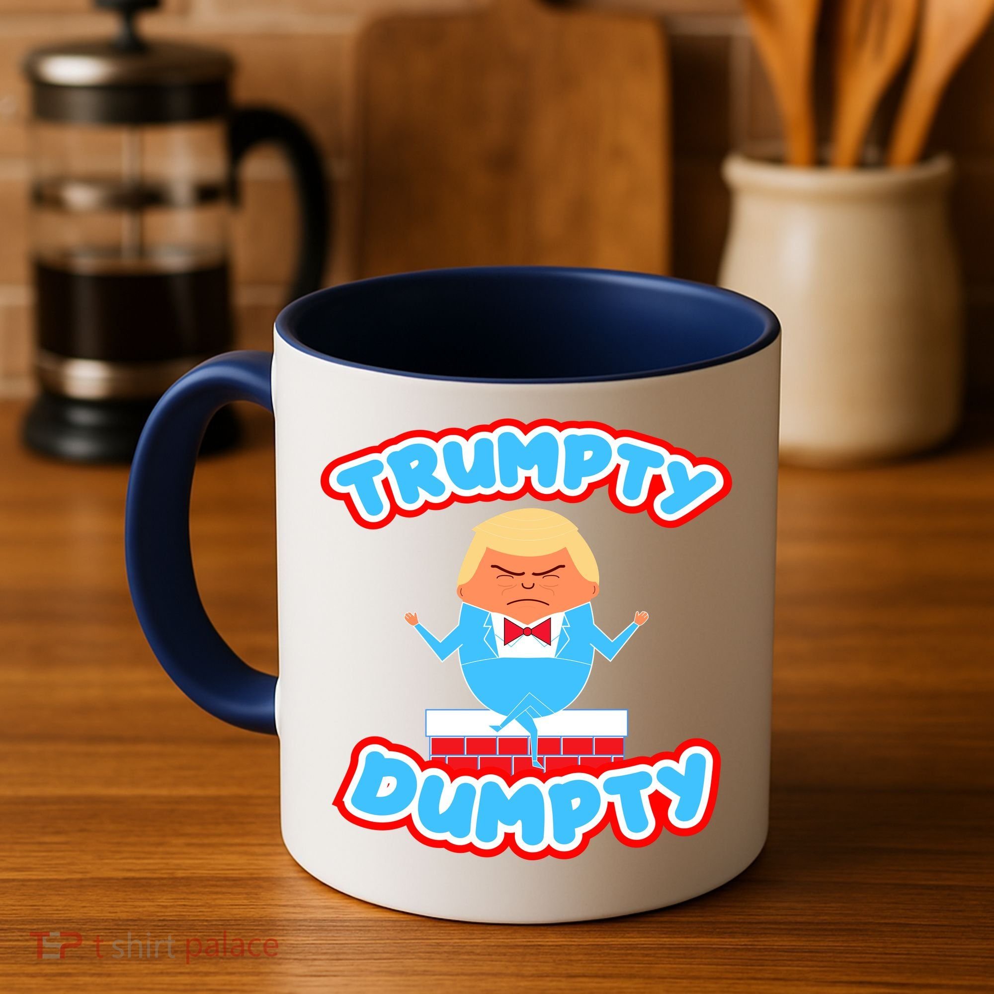 Trumpy Dumpty Funny Donald Trump Brick Wall Coffee Mug