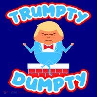 Trumpy Dumpty Funny Donald Trump Brick Wall Coffee Mug thumb 5