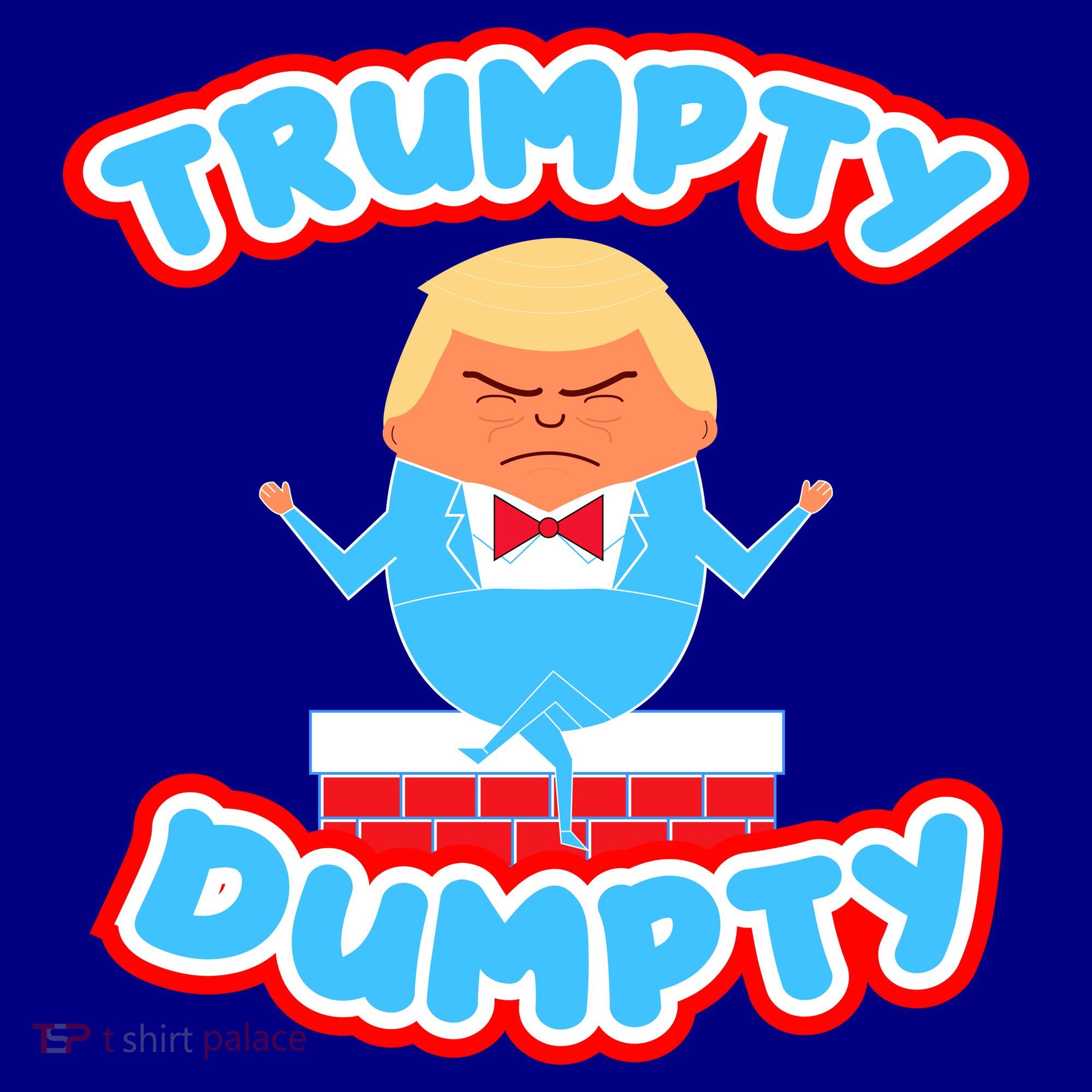 Trumpy Dumpty Funny Donald Trump Brick Wall Coffee Mug