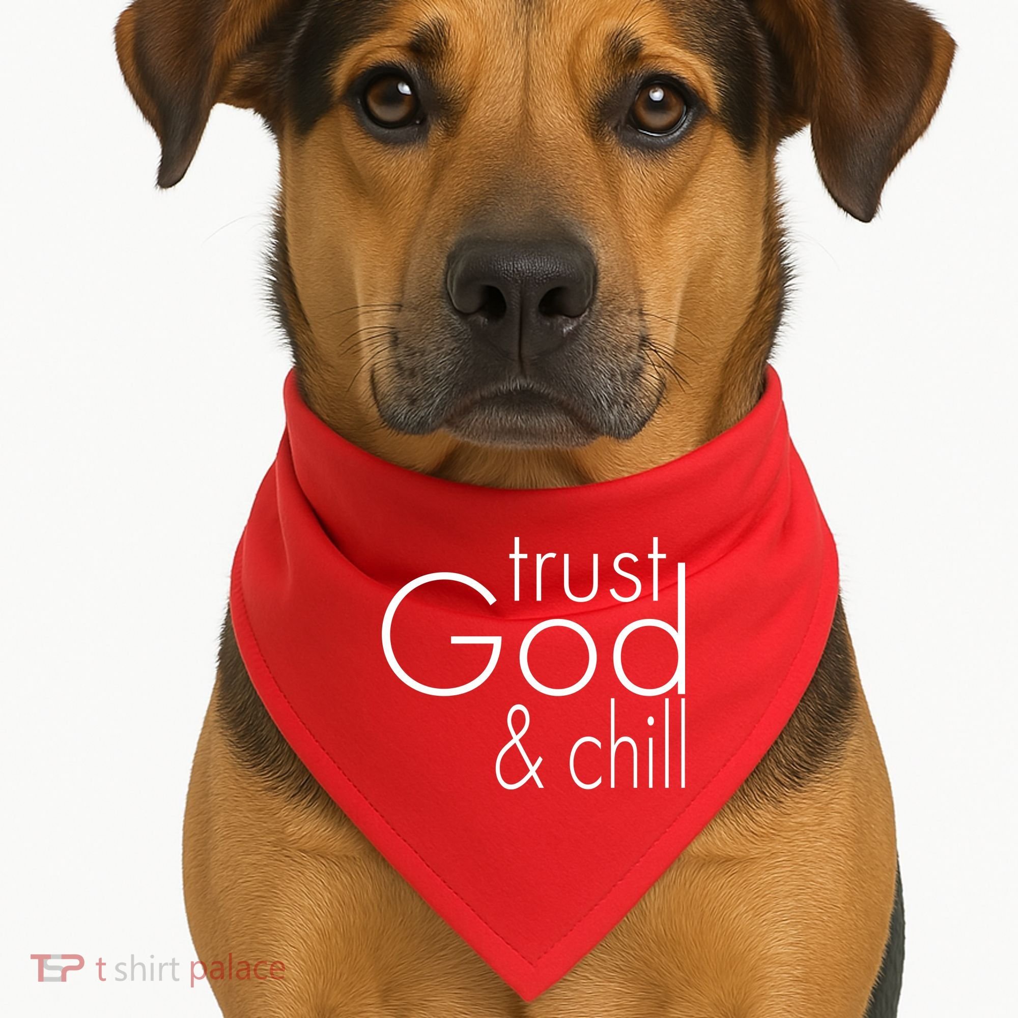 Trust God And Chill USA-Made Doggie Bandana