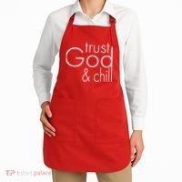 Trust God And Chill Apron thumb 2