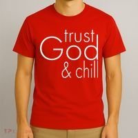 Trust God And Chill T-Shirt thumb 3