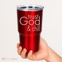 Trust God And Chill Tumbler thumb 2
