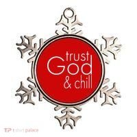 Trust God And Chill Ornament thumb 0