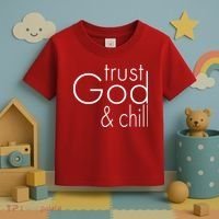 Trust God And Chill Toddler T-Shirt thumb 3