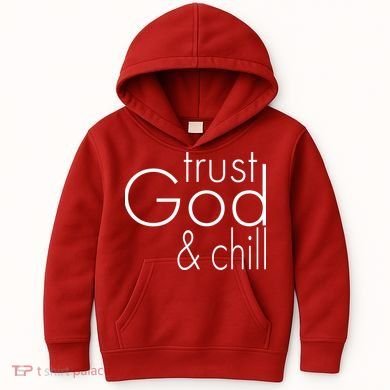 Trust God And Chill Kids Hoodie