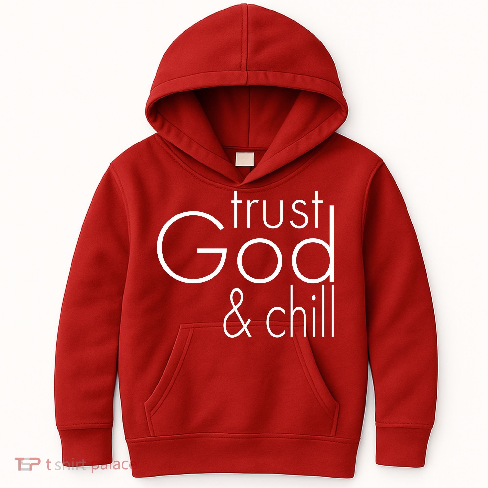 Trust God And Chill Kids Hoodie