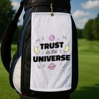 Trust In The Universe Space Golf Towel thumb 2