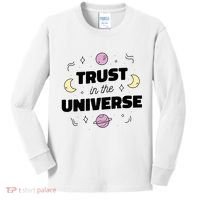 Trust In The Universe Space Kids Long Sleeve Shirt thumb 0