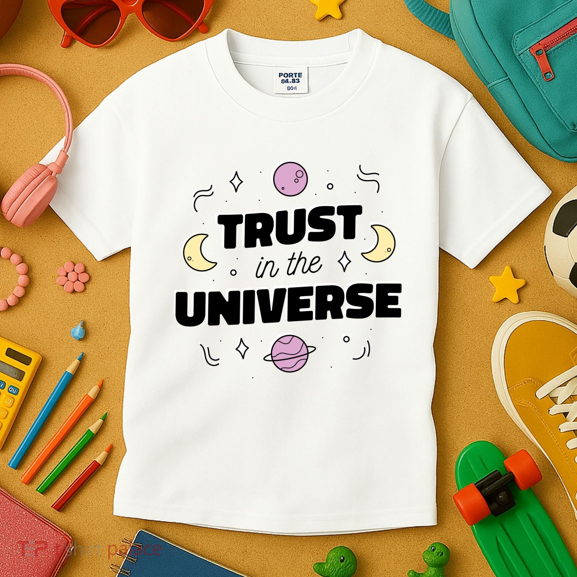 Trust In The Universe Space Kids T-Shirt