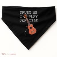 Trust Me I Play Ukulele USA-Made Doggie Bandana thumb 0