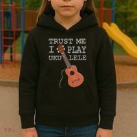 Trust Me I Play Ukulele Kids Hoodie thumb 3